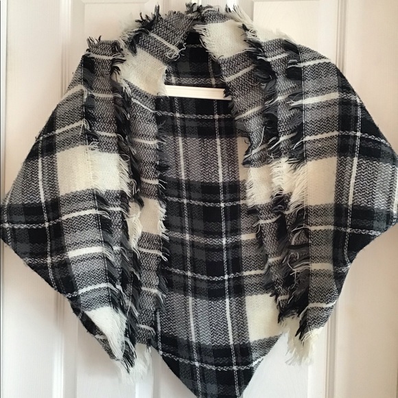 Plaid blanket scarf - Picture 2 of 3